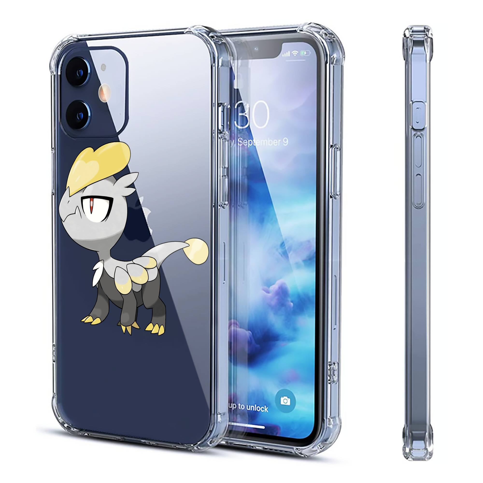 （画像用） ポケットモンスター Pokémon 【iPhone 12シリーズ対応】透明スマホケース（クリアソフトケース）